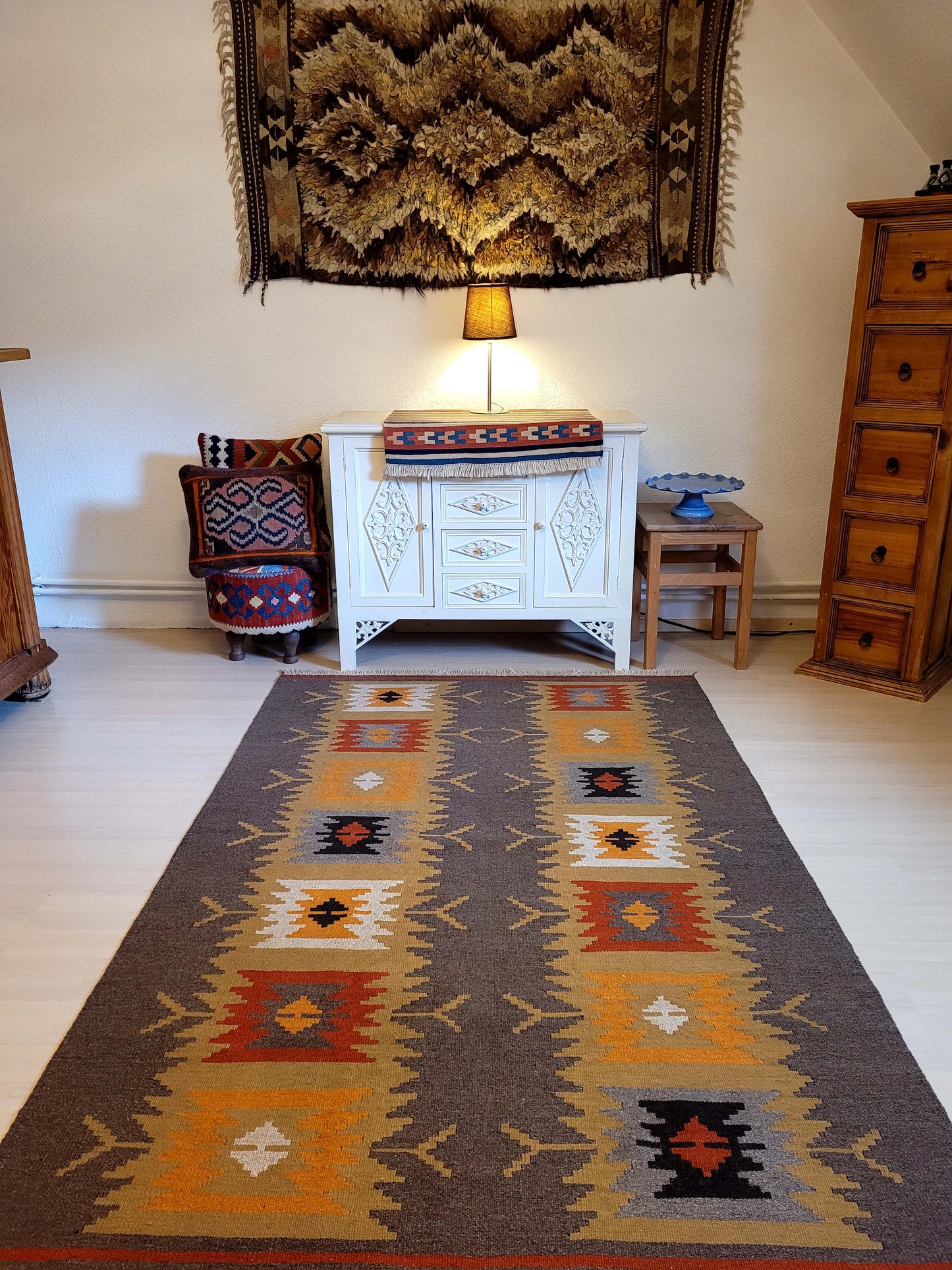 Kilim Qashqai, fein und eng gewebt