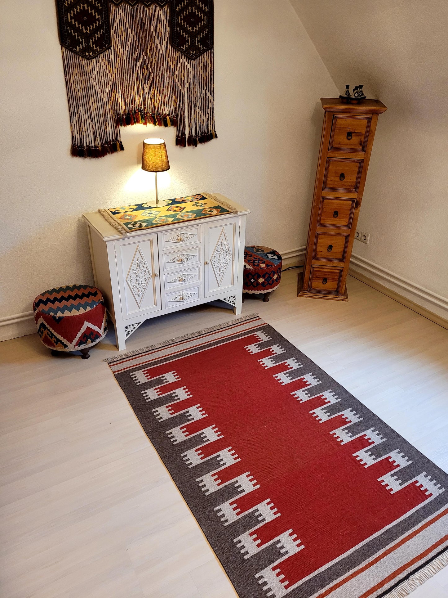 Kilim Qashqai, fein und eng gewebt