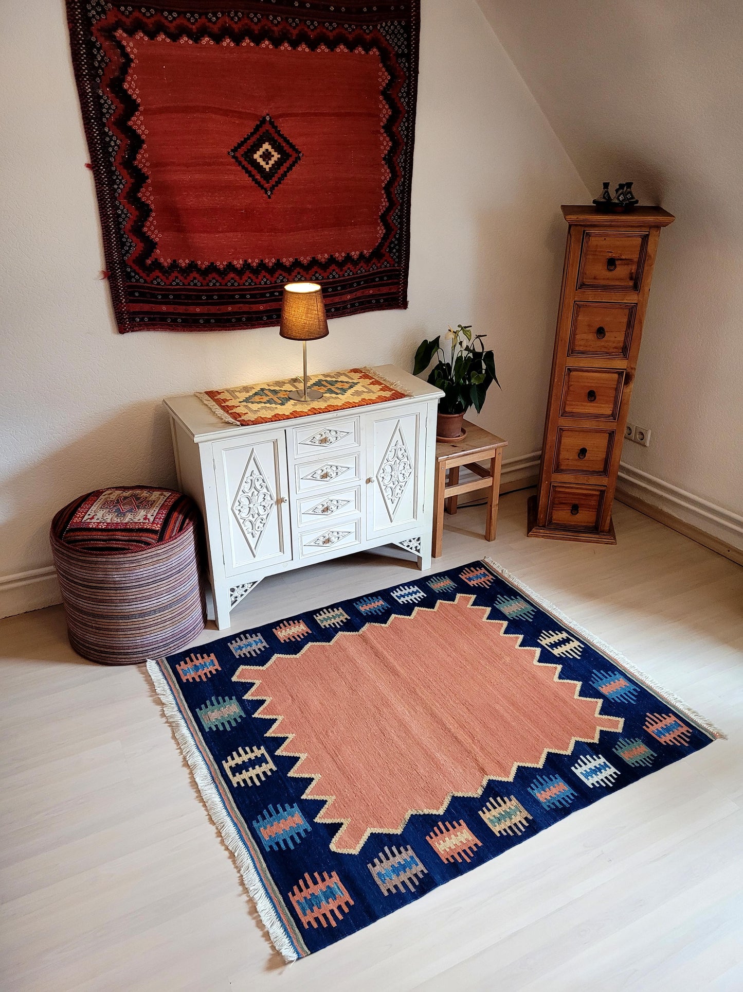 Kilim Qashqai, fein und eng gewebt